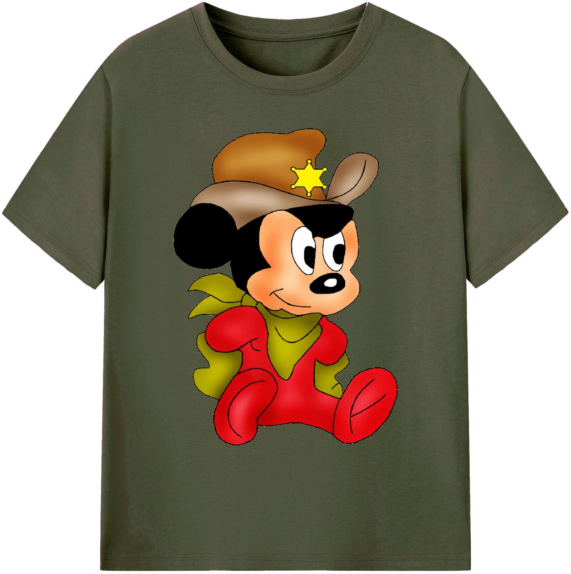 ミッキーマウス Mickey Mouse 綿100％ メンズ半袖Tシャツ｜肌触りやわらか＆通気性
